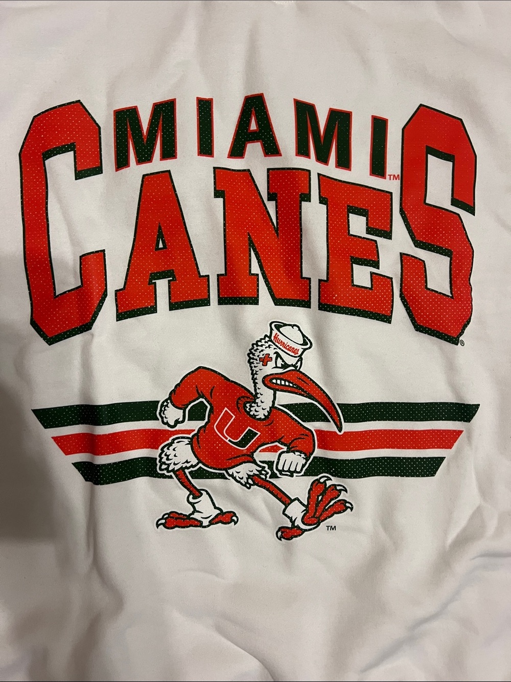 NWT Miami Canes Crew